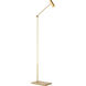 Sean Lavin Ponte 39.1 inch 9 watt Hand Rubbed Antique Brass Floor Lamp Portable Light