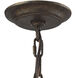 Armand 6 Light 24 inch Weathered Bronze with Clear Chandelier Ceiling Light
