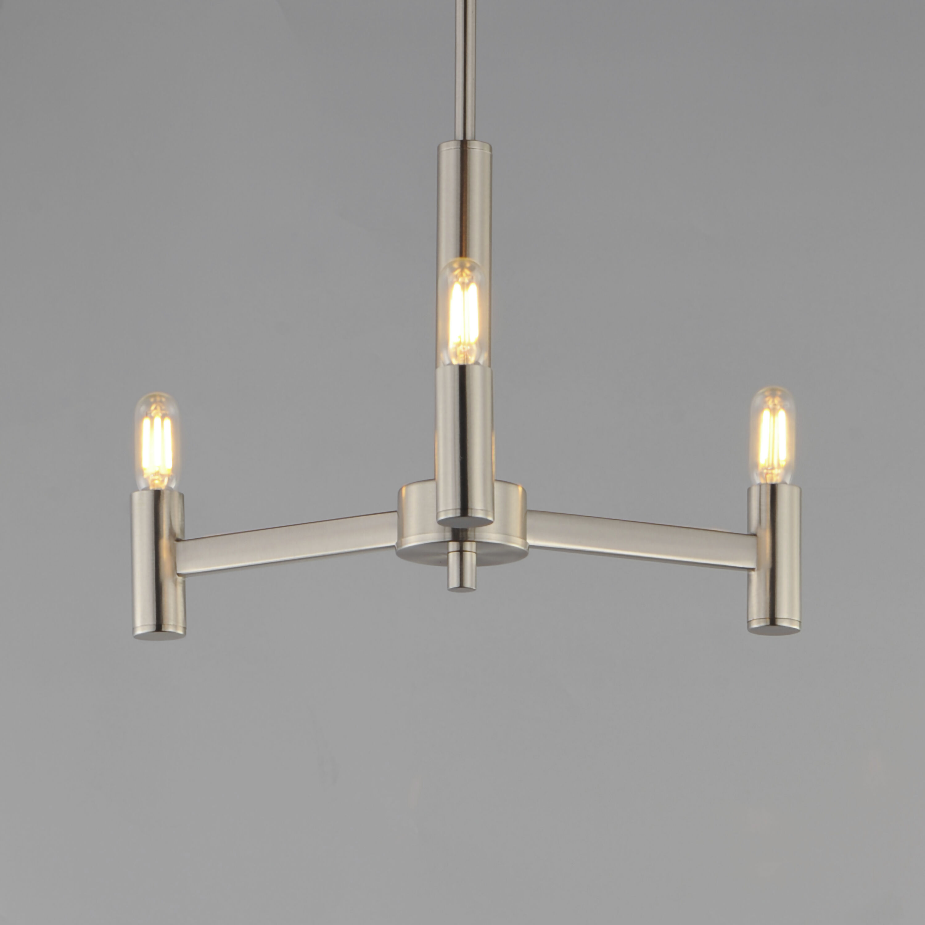 Emana 3 Light 16.25 inch Satin Nickel Chandelier Ceiling Light