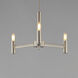 Emana 3 Light 16.25 inch Satin Nickel Chandelier Ceiling Light