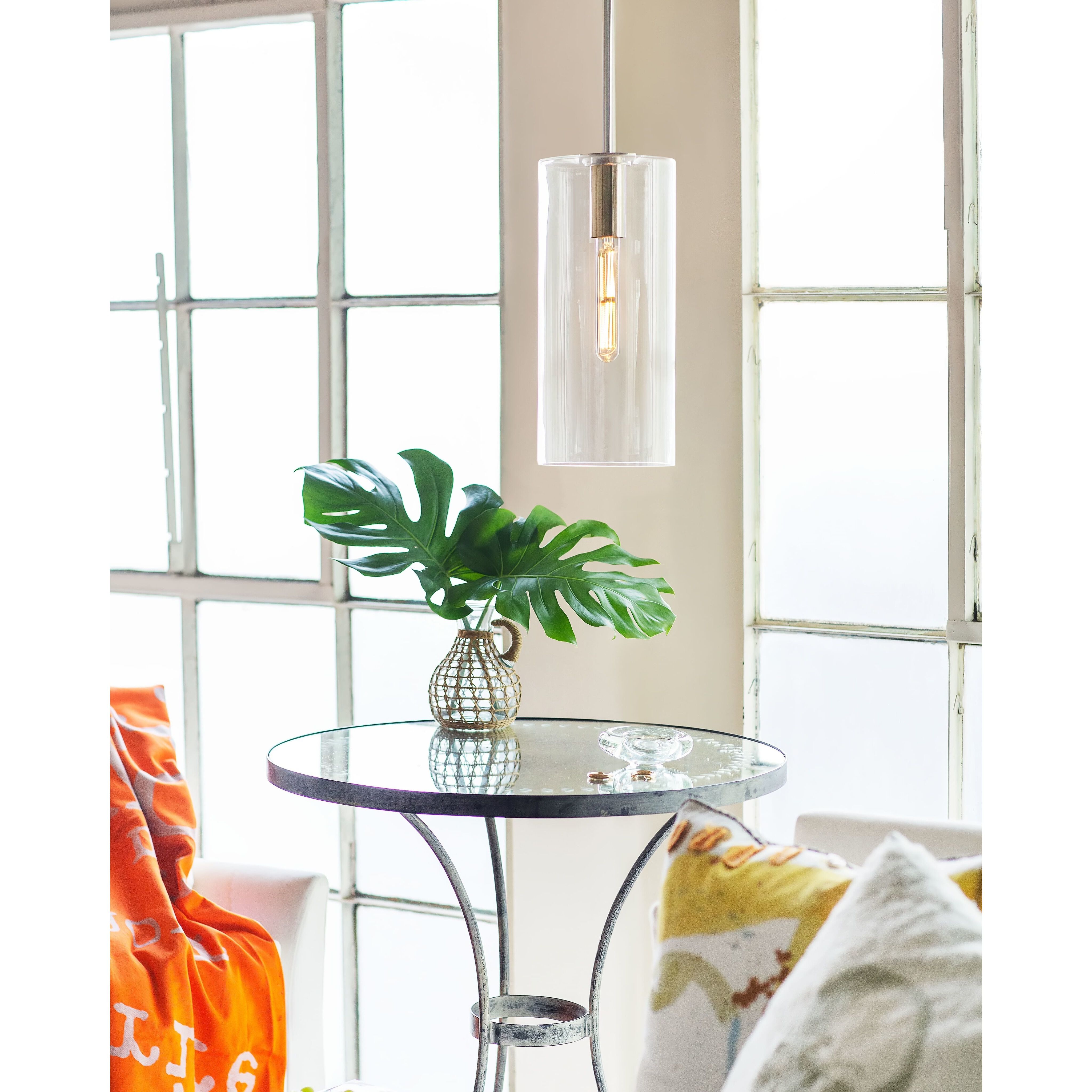 Lane LED 7 inch Polished Nickel Pendant Ceiling Light