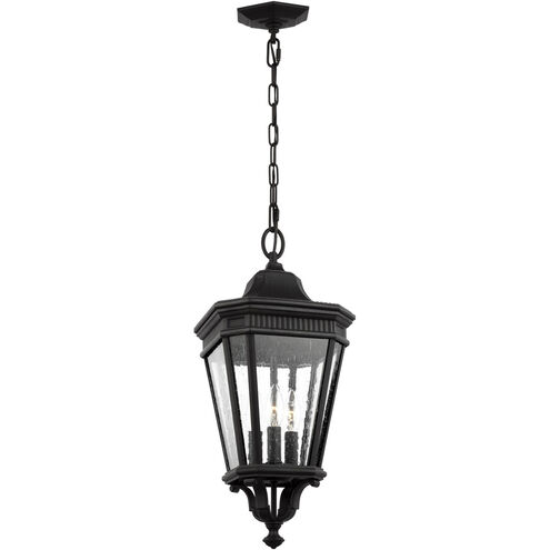 Quade 3 Light 9.5 inch Black Outdoor Hanging Lantern