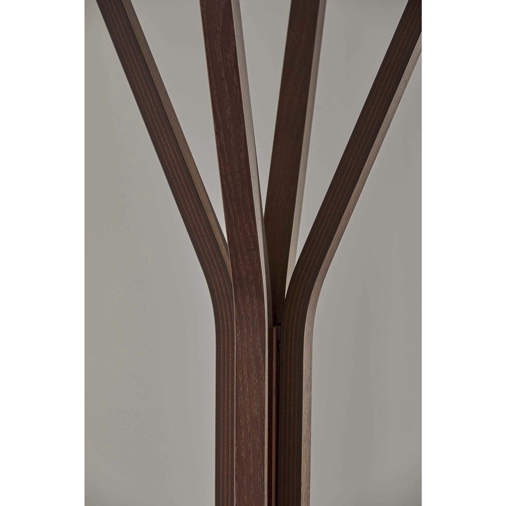 Toby 68 inch Plywood with Natural Oak Wood Veneer Coat Rack in Walnut