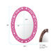 Suzanne 37 X 27 inch Glossy Hot Pink Wall Mirror