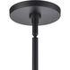 Monica 1 Light 16 inch Matte Black Pendant Ceiling Light