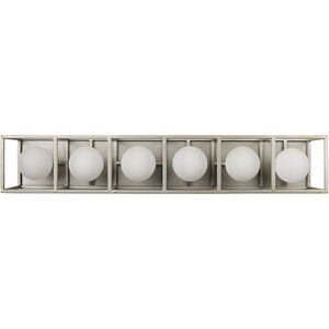 Plaza LED 28 inch Silverado and Carbon Bath Vanity Wall Light in 6