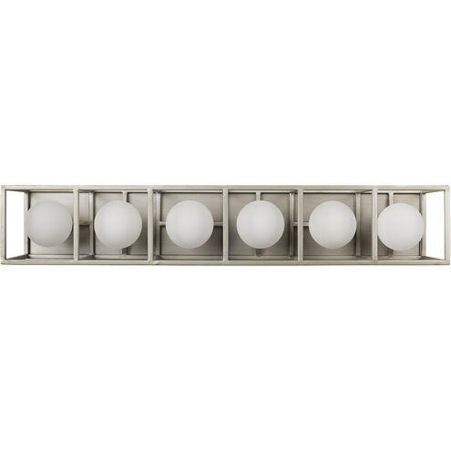 Plaza LED 28 inch Silverado and Carbon Bath Vanity Wall Light in 6