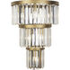Social Club 6 Light 15 inch Havana Gold Wall Sconce Wall Light