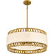 Kate 5 Light 24 inch Brushed Gold Pendant Ceiling Light, Large