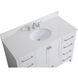 Irene 48 X 22 X 34 inch White Vanity Sink Set
