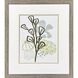 Coral Blockprint Green and Gray and Neutral Framed Art, Propac