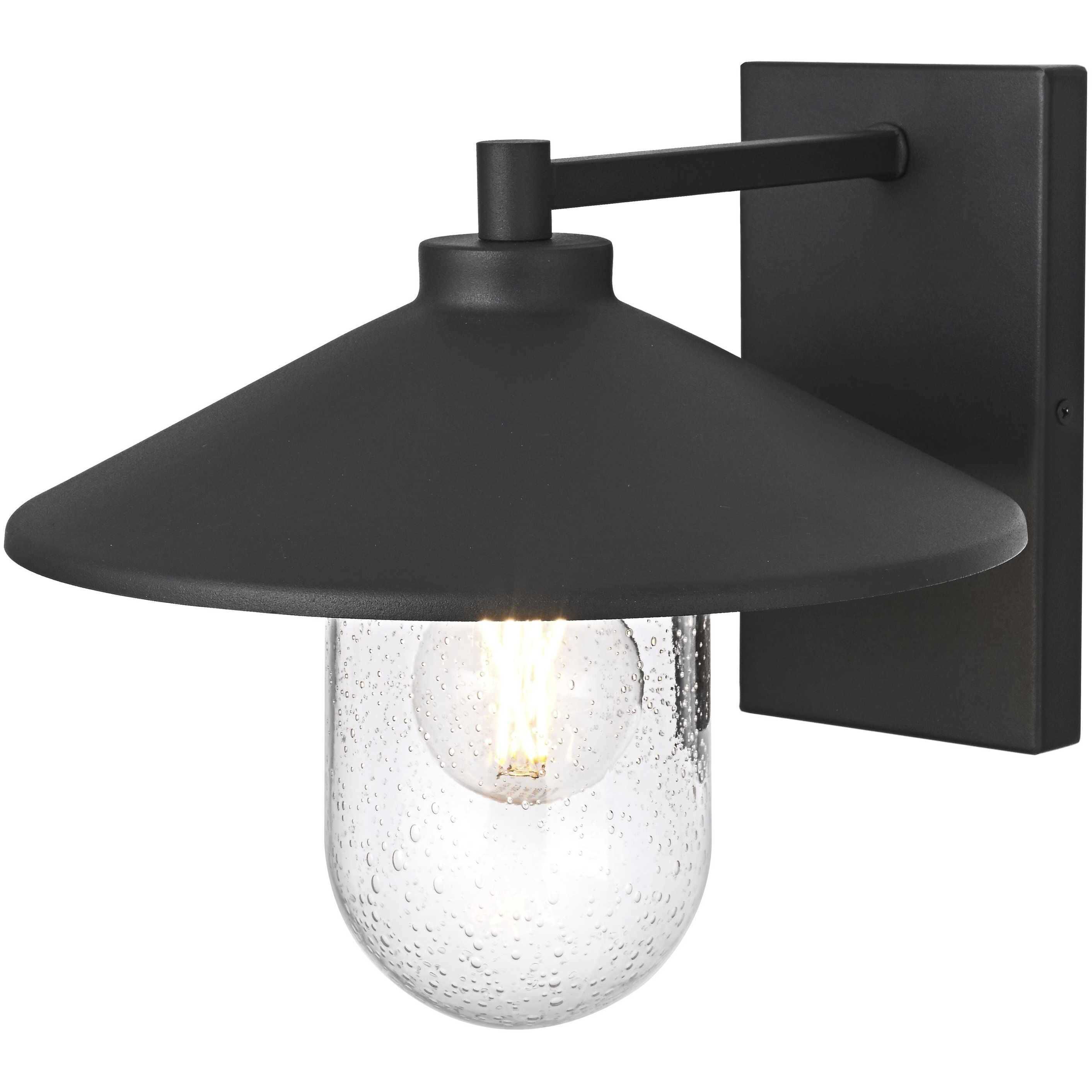 Scott 1 Light 10 inch Black Outdoor Wall Sconce