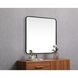 Evermore 30 X 30 inch Black Vanity Mirror