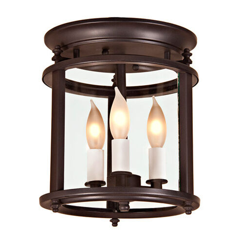 Murray Hill 3 Light 8 inch Oil Rubbed Bronze Flush Mount Ceiling Light