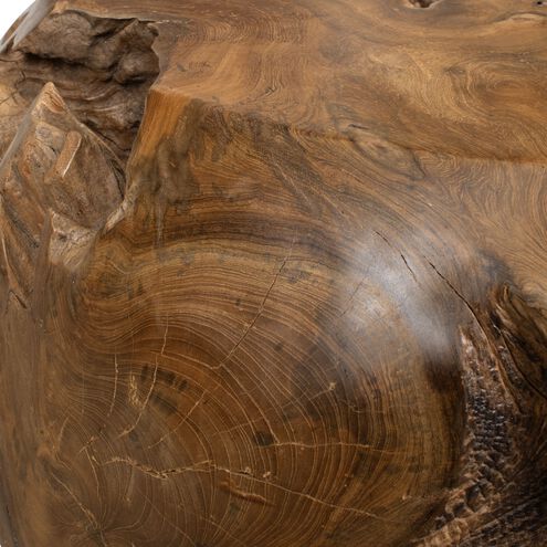 Sola 24.5 X 17.5 inch Natural Teak Outdoor Side Table