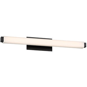Mini Vogue LED 19.75 inch Black Bath Vanity & Wall Light in 3500K, 18in.