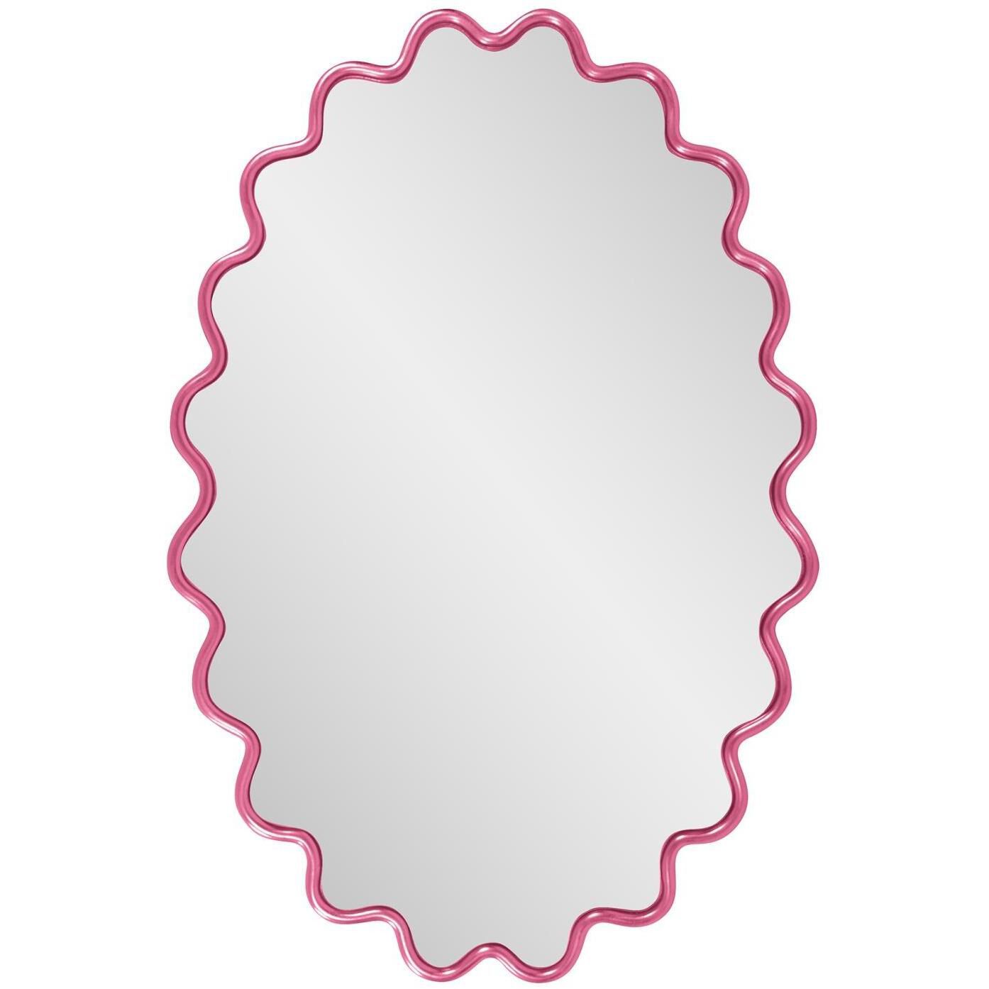 Cloud 36 X 24 inch Hot Pink Mirror