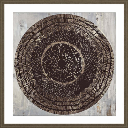 Zulu Gold Brown and Gray and Beige and Neutral Framed Art