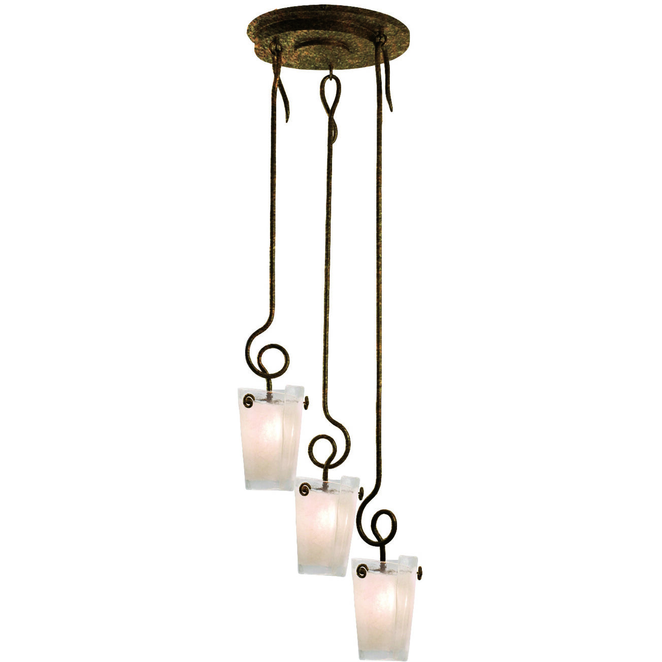 Tribecca 3 Light 24 inch Antique Copper Pendant Ceiling Light in ANTQ