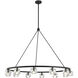 Aragon 12 Light 48 inch Matte Black Chandelier Ceiling Light