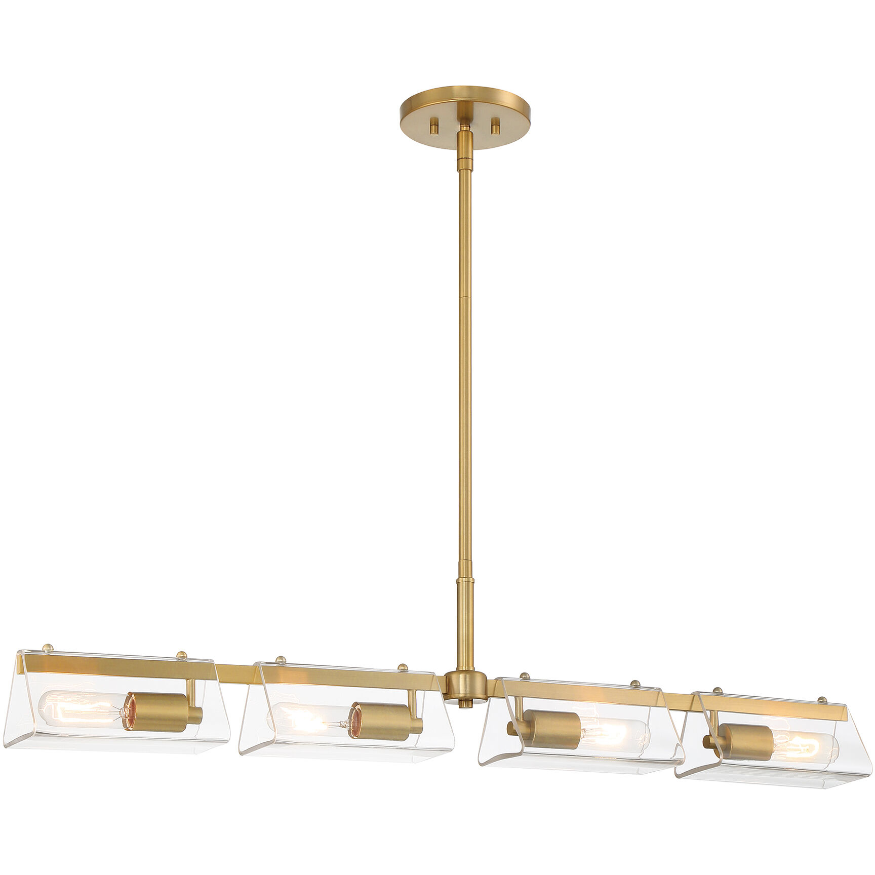 Latitude 4 Light 4.25 inch Brushed Gold Island Light Ceiling Light