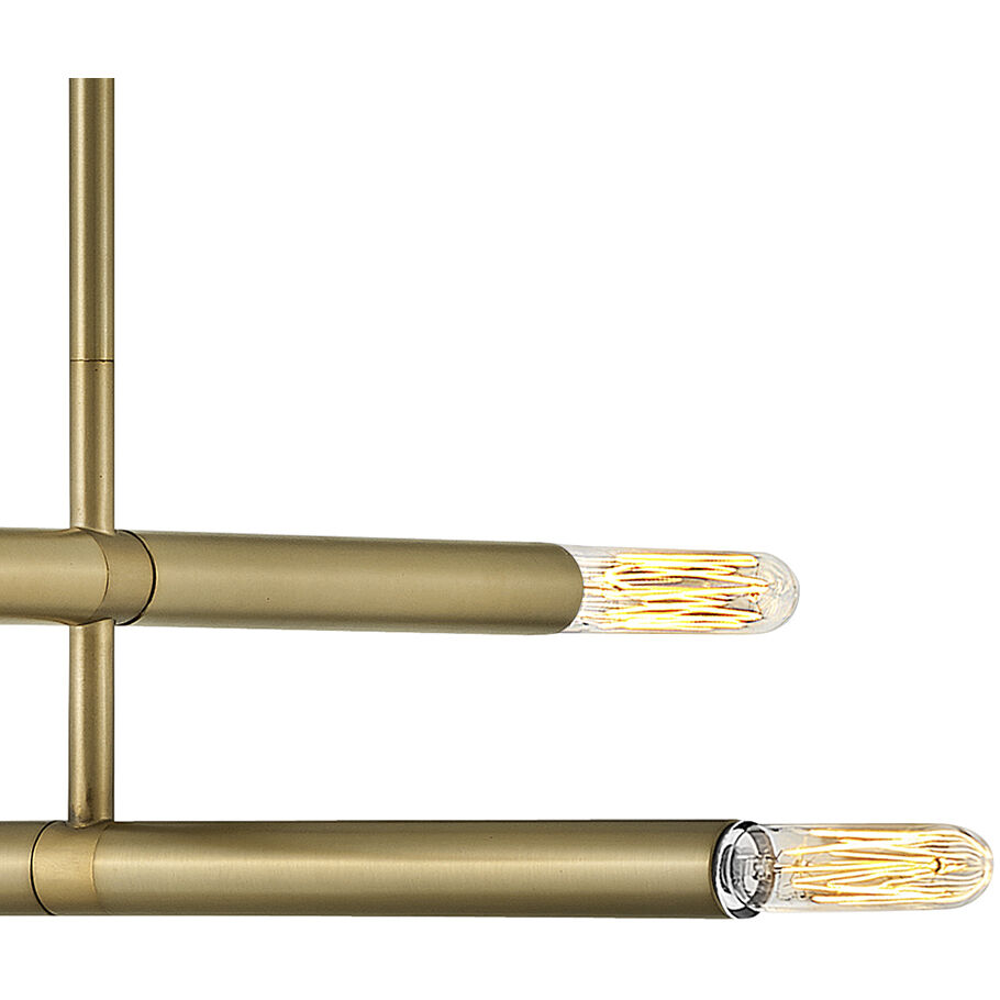 Millie LED 15.75 inch Lacquered Brass Pendant Ceiling Light, Semi-Flush Mount