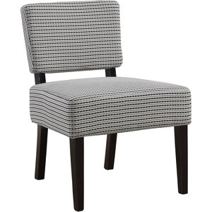 Bensalem Light Grey and Black Accent Chair