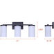 Britton 3 Light 21 inch Matte Black Vanity Fixture Wall Light