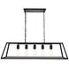 Resolute 5 Light 38 inch Black Pendant Ceiling Light