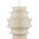 Phebe 9 Light 32 inch Bleached Natural and Vanilla Chandelier Ceiling Light, Large