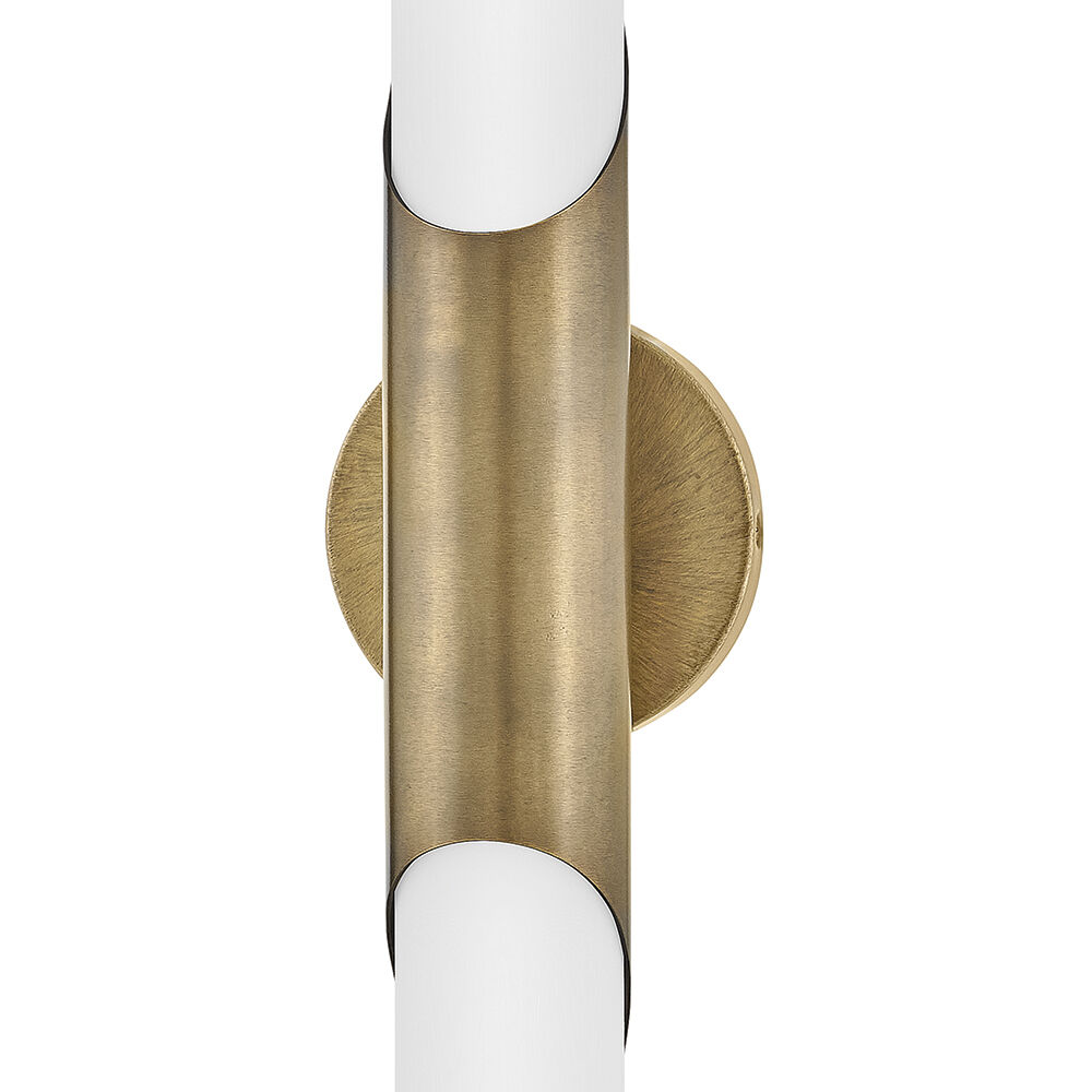 Grace LED 5 inch Textured Heritage Brass Bath Light Wall Light