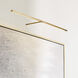 Sean Lavin Modern 20.8 watt Natural Brass Picture Light Wall Light, Integrated LED