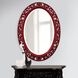 Suzanne 37 X 27 inch Burgundy Mirror