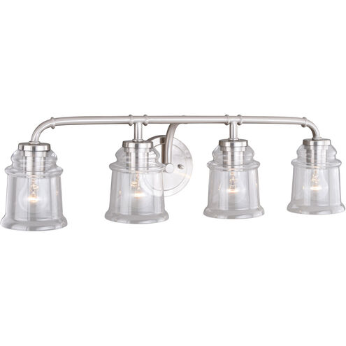 Toledo LED 30.5 inch Satin Nickel Bathroom Light Wall Light