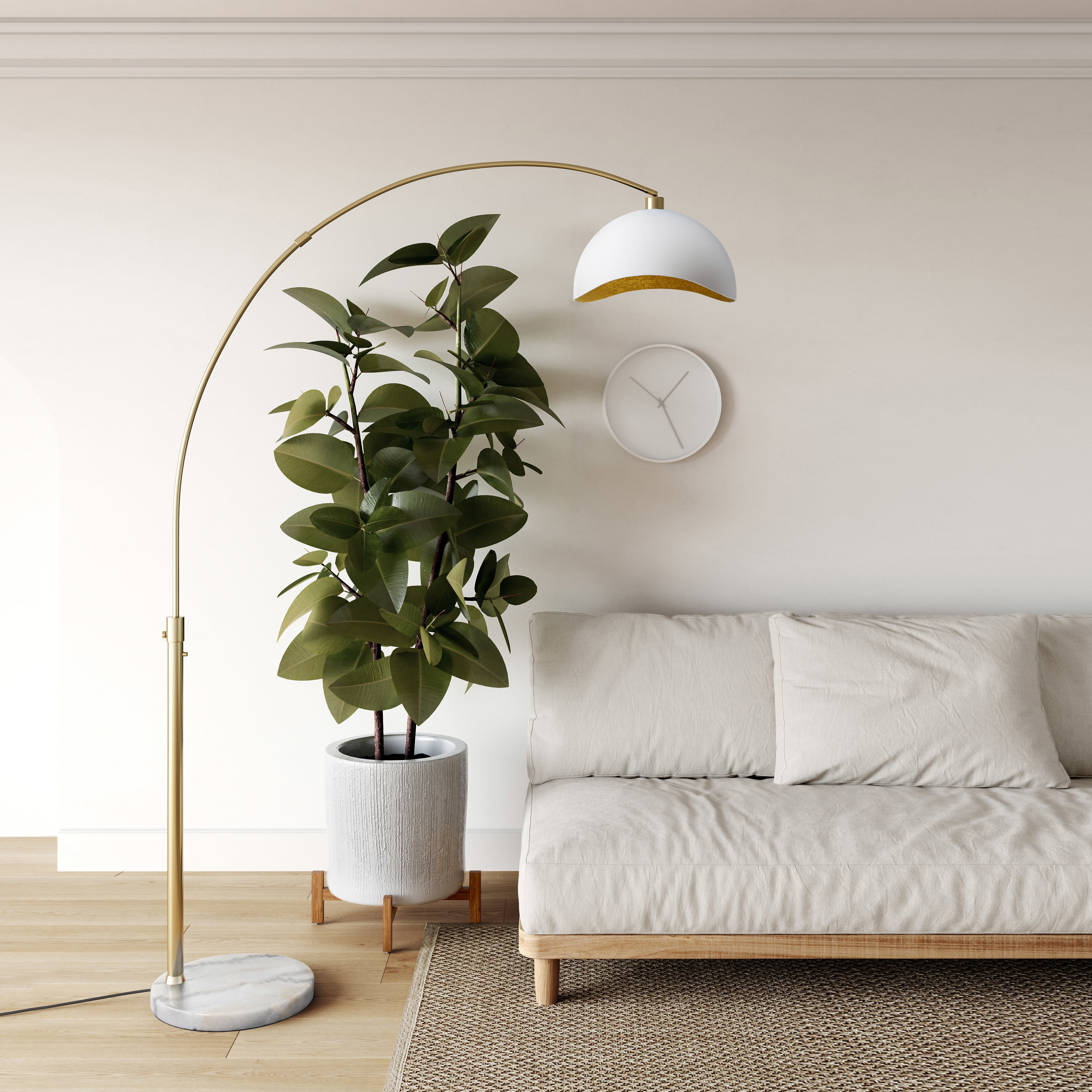 Luna bella arc floor lamp sale