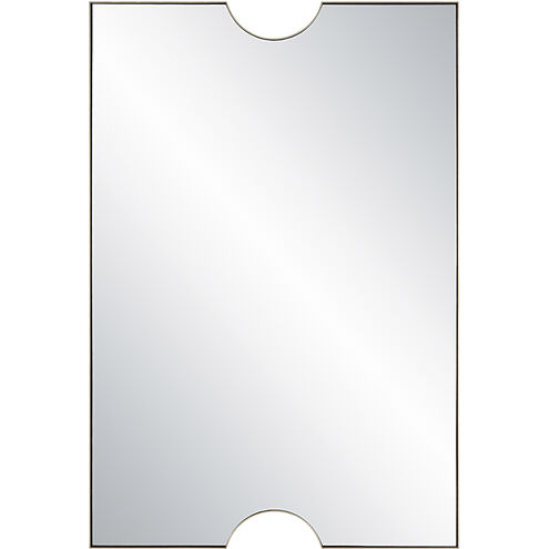 Ticket 36.13 X 24.25 inch Metallic Gold Leaf Vanity Mirror