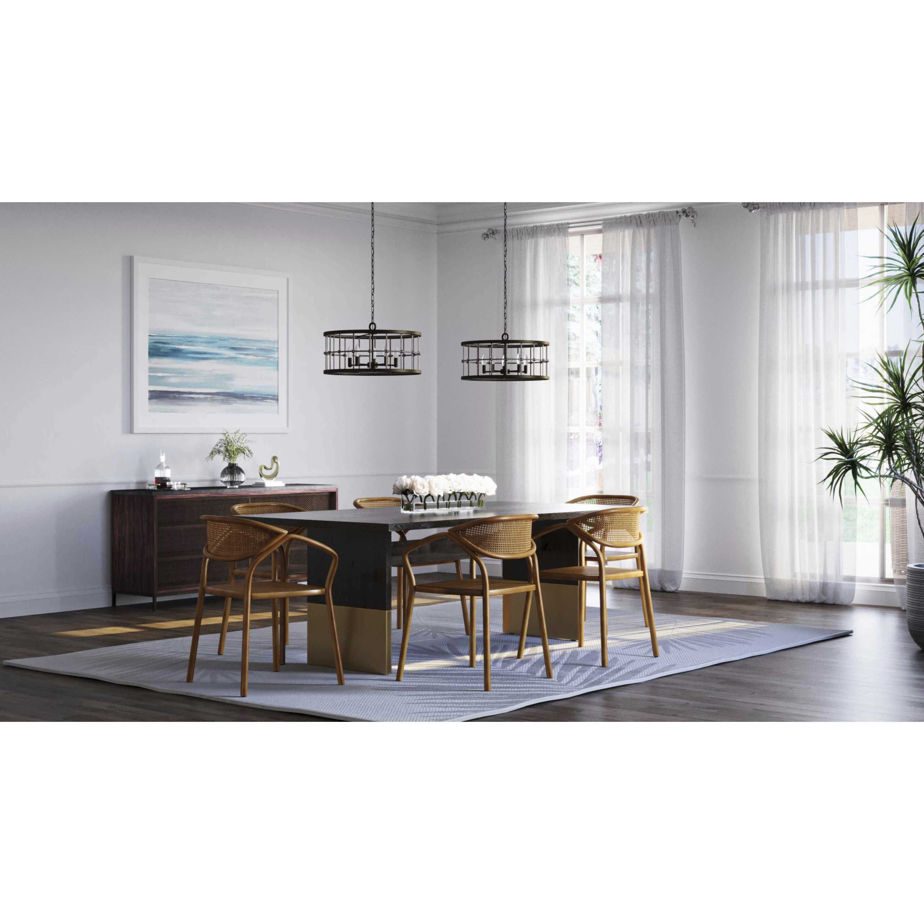 Lattimore 5 Light 22 inch Aged Brass Chandelier Ceiling Light, Design Series