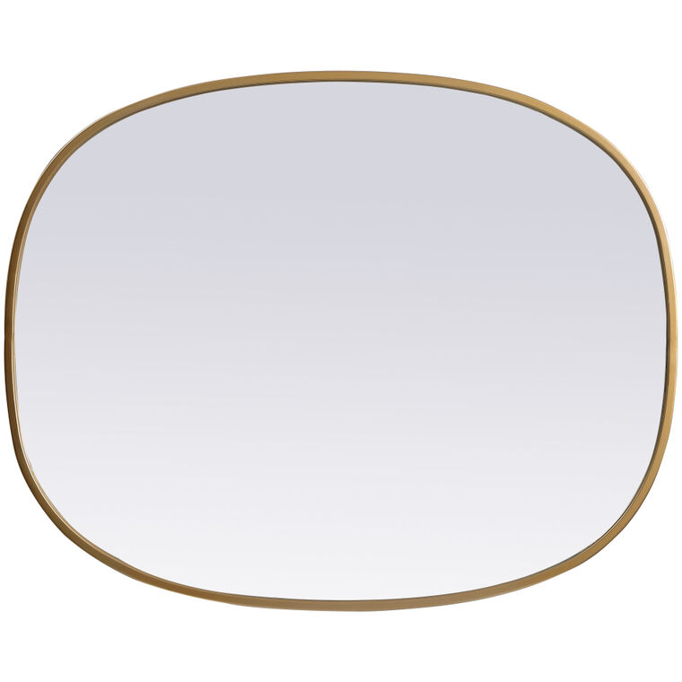Brynn 30 X 24 inch Brass Mirror in 24 x 30