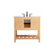 Clement 36 X 22 X 34 inch Natural Wood Bathroom Vanity Cabinet