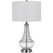 Baraboo 30 inch 150.00 watt Brushed Steel and Silver Table Lamp Portable Light