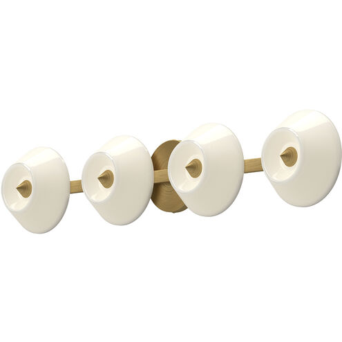Holt LED 29.5 inch Brushed Gold Bath Vanity Light Wall Light