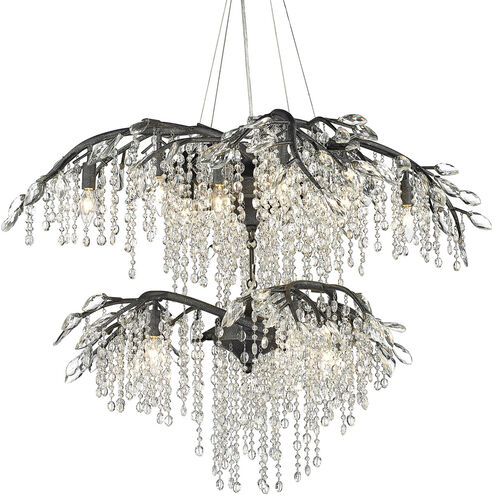 Autumn Twilight 18 Light 31 inch Black Iron Chandelier Ceiling Light, Large