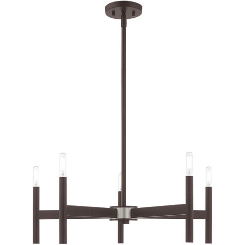 Copenhagen 5 Light 25 inch Bronze Chandelier Ceiling Light