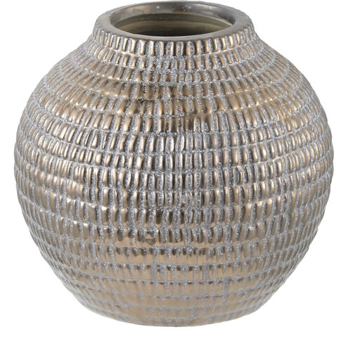 Tribal Chic Metallic Bronze Pot