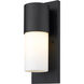Cooper 1 Light 16 inch Matte Black Exterior Wall Mount