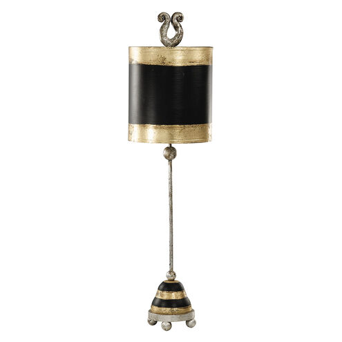 Phoenician 31 inch 60.00 watt Silver Leaf Table Lamp Portable Light, Flambeau