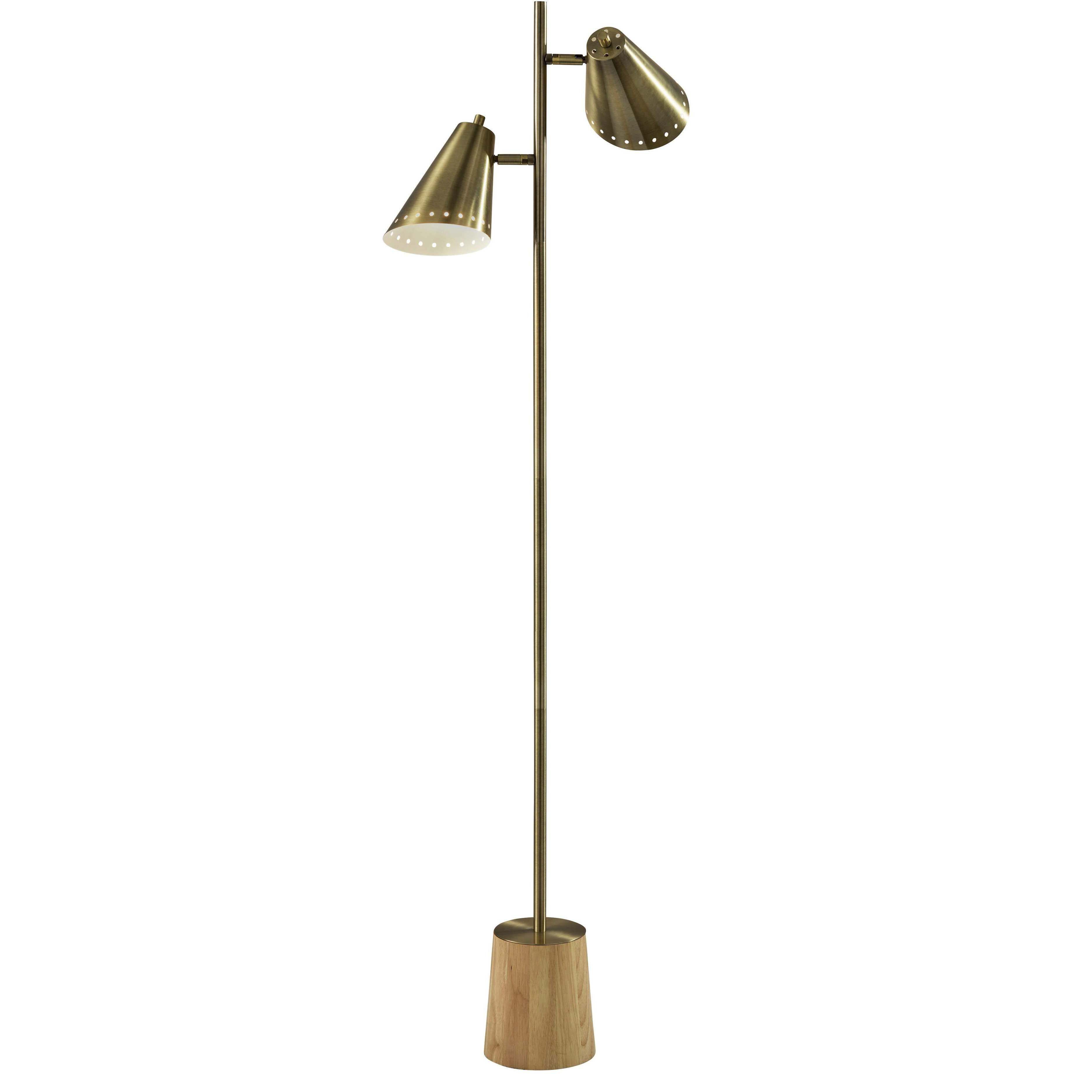 Josephine 60.5 inch 40.00 watt Antique Brass Floor Lamp Portable Light