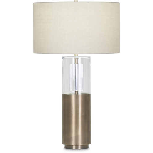 Riley 30 inch 150.00 watt Antique Brass Table Lamp Portable Light
