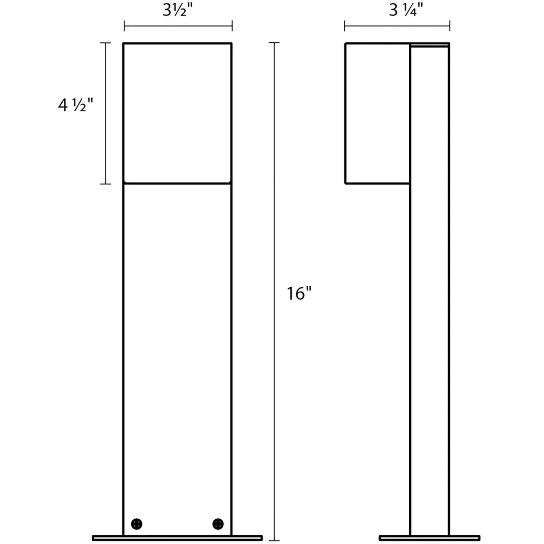 Box 12V 10 watt Textured Bronze Bollard