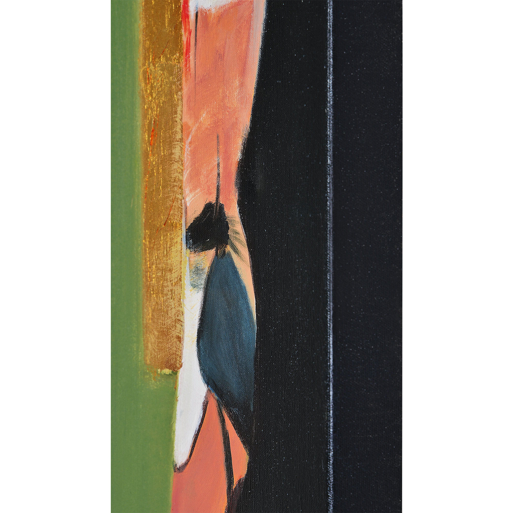 Sabik Texture and Gold Leaf Canvas Art